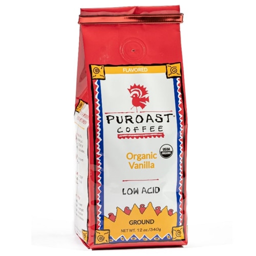 Puroast Organic Low Acid Ground Coffee Vanilla