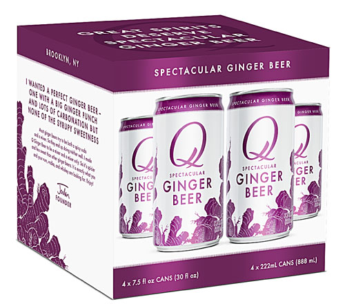 Q Ginger Beer in Cans -- 4 Cans
