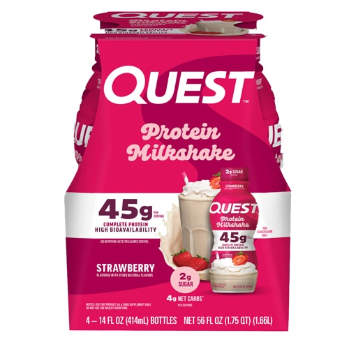Quest Nutrition 45g Protein Milkshake Strawberry
