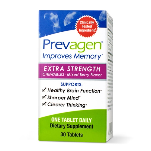 Quincy Bioscience Prevagen® Extra Strength Chewables Mixed Berry -- 30 Tablets