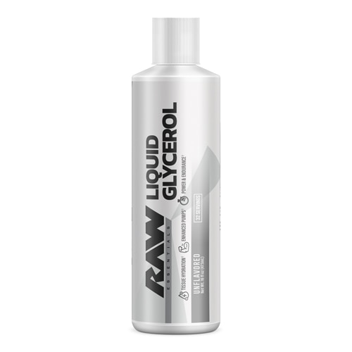 RAW Nutrition Essentials Liquid Glycerol - For Power Endurance Tissue Hydration Unflavored