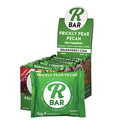 RBar Energy Bars Gluten Free Vegan Prickly Pear Pecan -- 10 Bars