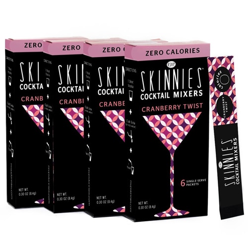 RSVP Skinnies 0 Sugar Cocktail Mixers Cranberry Twist