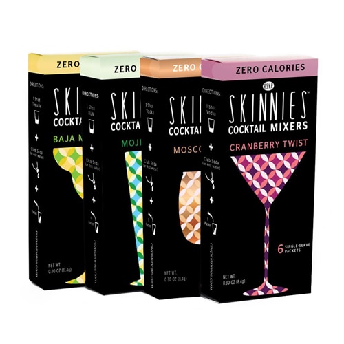 RSVP Skinnies 0 Sugar Cocktail Mixers Variety Pack Variety