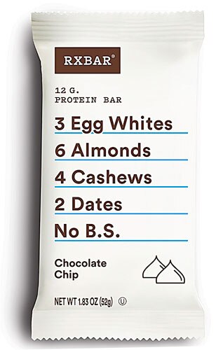 RXBAR 12 G. Protein Bar Chocolate Chip -- 12 Bars
