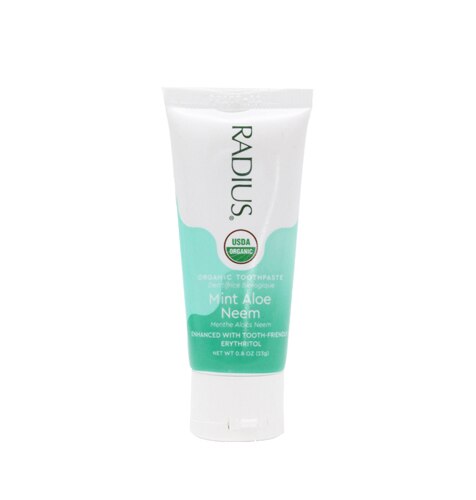 Radius Organic Toothpaste Mint Aloe Neem -- 0.8 oz