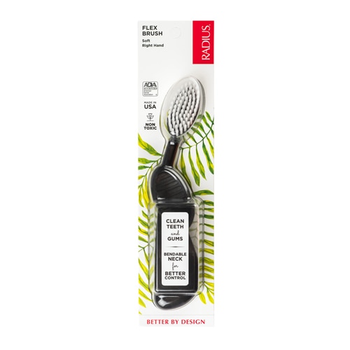Radius Radius Flex Brush Toothbrush Soft Assorted Colors - Right Hand