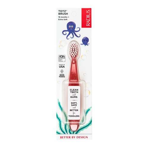 Radius Totz Toothbrush for Toddlers Extra Soft Assorted Colors