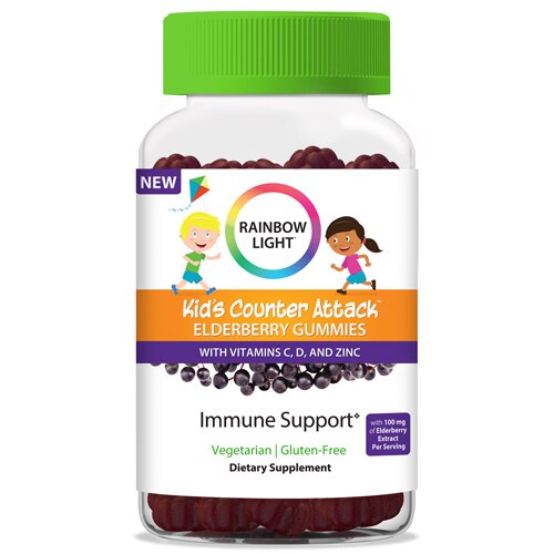Rainbow Light Kids Counter Attack Elderberry Gummies