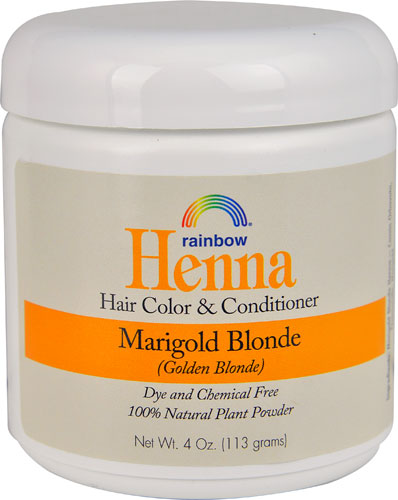Rainbow Research Henna Hair Color and Conditioner Marigold Blonde Golden Blonde -- 4 oz