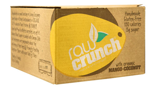 Raw Crunch Bars Mango &amp; Coconut -- 12 Bars