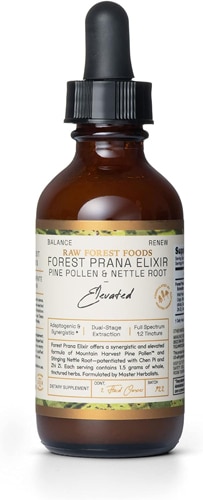 Raw Forest Foods Forest Prana Elixir Pine Pollen & Nettle Root-Elevated --  2 fl oz - Vitacost