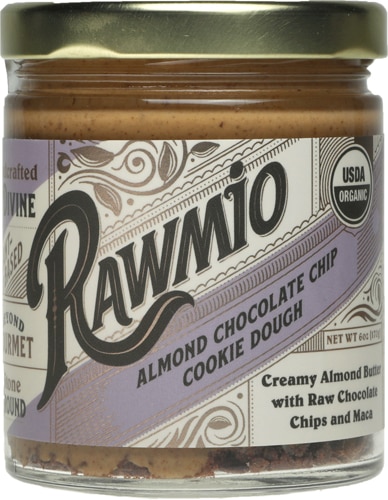 Rawmio Organic Cookie Dough Spread Almond Chocolate Chip -- 6 oz
