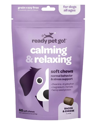 Ready Pet Go! Calming & Relaxing Chews for Dogs Bacon & Cheese