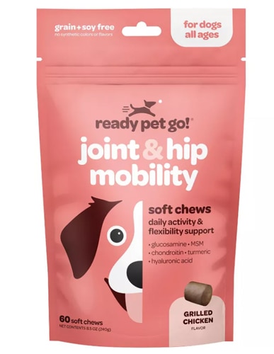 Ready Pet Go! Joint & Hip Mobility Chews for Dogs Grilled Chicken