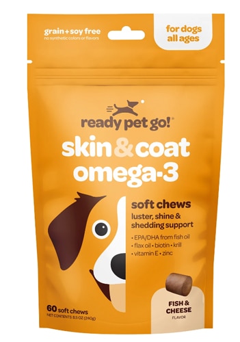 Ready Pet Go! Skin & Coat Omega-3 for Dogs Fish & Cheese