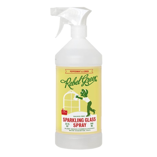 Rebel Green Sparkling Glass Spray Peppermint & Lemon