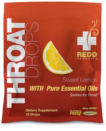 Redd Remedies Throat Drops Sweet Lemon -- 16 Drops