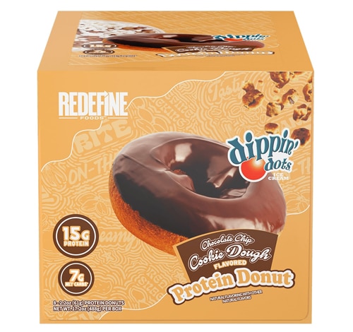 Redefine Foods Protein Donut Dippin' Dots Chocolate Chip Cookie Dough