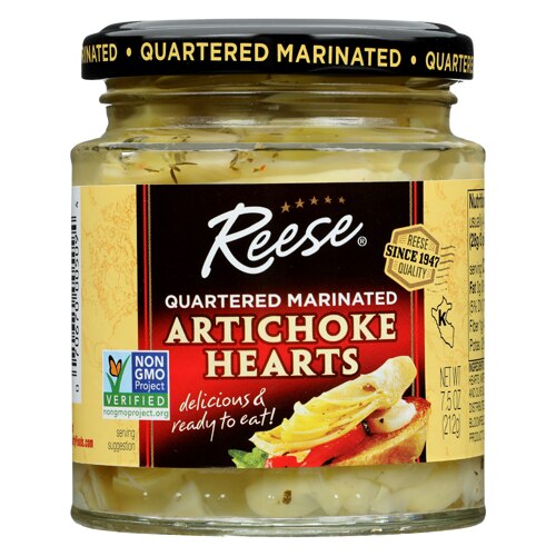 Reese Quartered Marinated Artichoke Hearts -- 7.5 oz