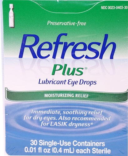 Refresh Plus Lubricant Eye Drops Singe-Use