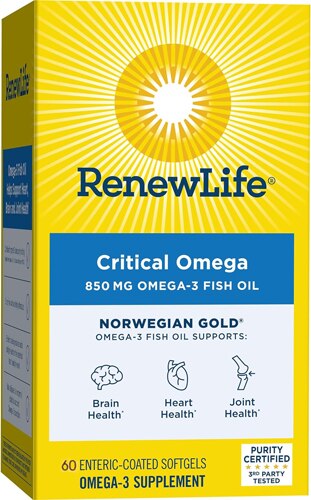 Renew Life Norwegian Gold® Omega 3 Fish Oil -- 60 Enteric Coated Softgels