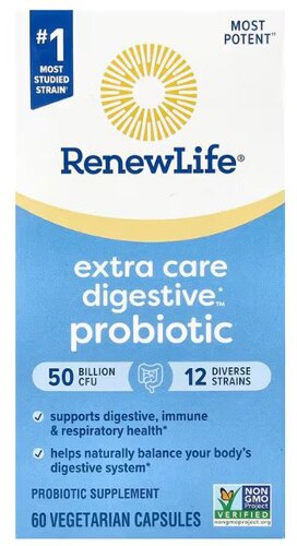 Renew Life Ultimate Flora™ Extra Care Probiotic -- 50 billion CFUs - 60 Vegetarian Capsules