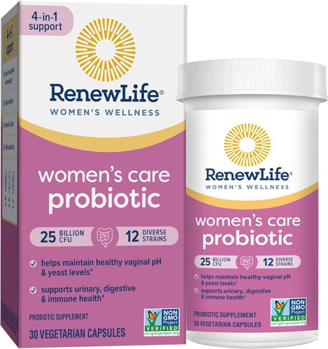  Renew Life Womens Wellness, Womens Care Probiotic, 25 B. CFU, 30  ct. Value Pack,* Pack May Vary : Health & Household