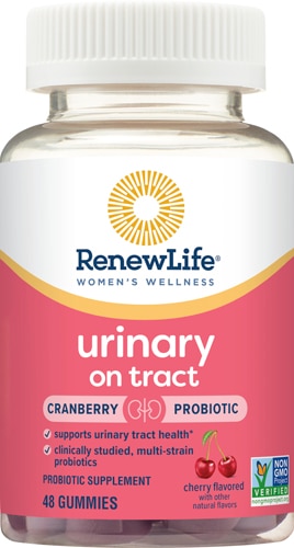Renew Life Women's Wellness Urinary On Tract Probiotic Gummies With Cranberry Cherry -- 48 Gummies