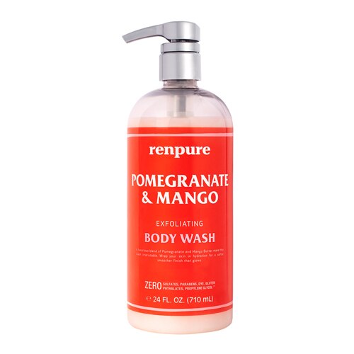 Renpure Exfoliating Body Wash Pomegranate & Mango -- 24 fl oz