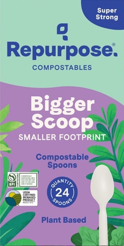 Repurpose Compostable Disposable Spoons BPA Free