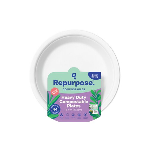 Repurpose Compostable Everyday Plates 9 inch -- 44 Plates