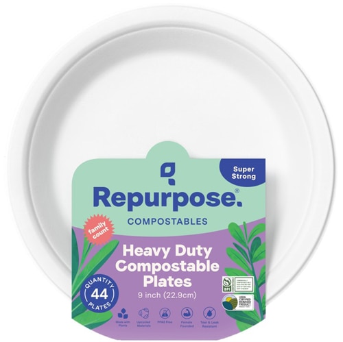 Repurpose Compostable Plates 9 inch White