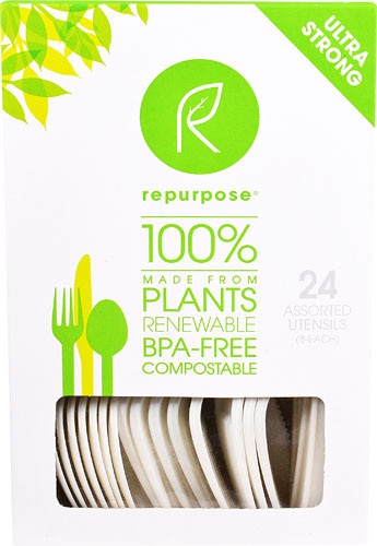 Repurpose Plant-Based High Heat Utensils Assorted (8-each) -- 24 Utensils