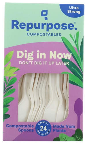Repurpose Plant-Based High Heat Utensils Spoons -- 24 Utensils