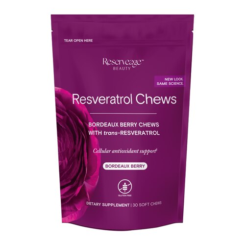 Reserveage Beauty Resveratrol Chews Bordeaux Berry -- 30 Soft Chews