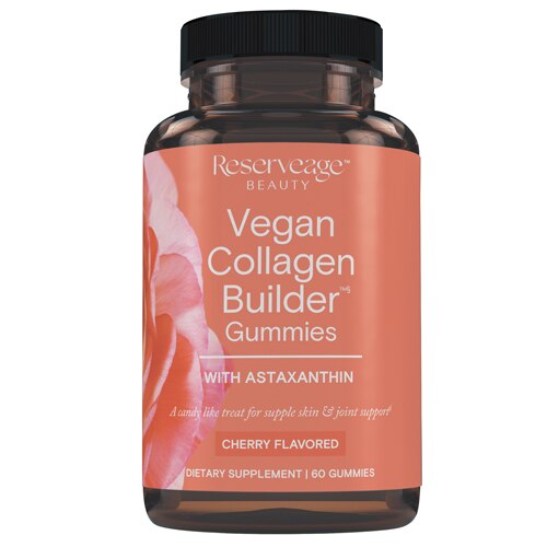 Reserveage Beauty Vegan Collagen Builder Gummies Cherry -- 60 Gummies