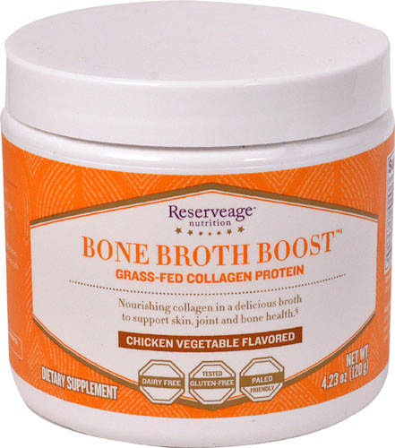 Reserveage Nutrition Bone Broth Boost™ Chicken Vegetable -- 4.23 oz