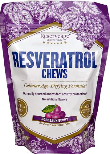 Reserveage Resveratrol Chews Bordeaux Berry -- 30 Soft Chews