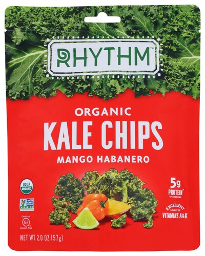 Rhythm Superfoods Kale Chips Mango Habanero -- 2 oz