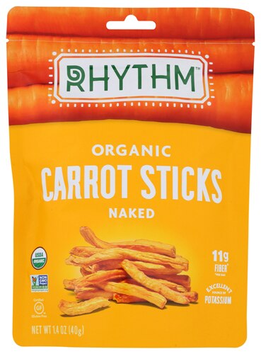 Rhythm Superfoods Organic Carrot Sticks Dried Gluten Free Naked -- 1.4 oz