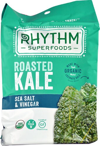 Rhythm Superfoods Organic Roasted Kale Sea Salt &amp; Vinegar -- 0.75 oz