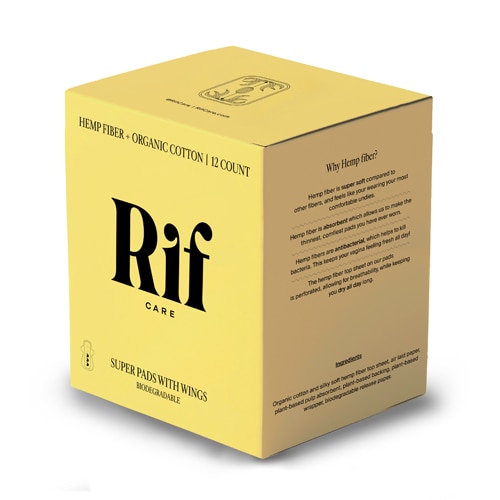 Rif Care Organic Pads with Wings - Super