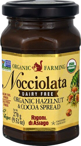 Rigoni di Asiago Nocciolata Organic Hazelnut &amp; Cocoa Spread Dairy Free -- 9.52 oz