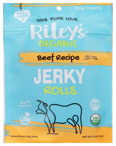 Riley's Organic Organic Jerky Rolls Beef