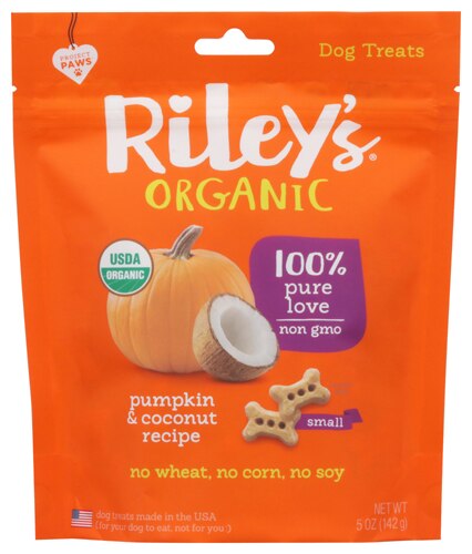 Riley's Organic Small Dog Treats Pumpkin & Coconut