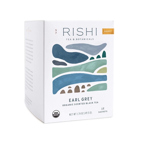 Rishi Tea Organic Black Tea Earl Grey -- 15 Sachet