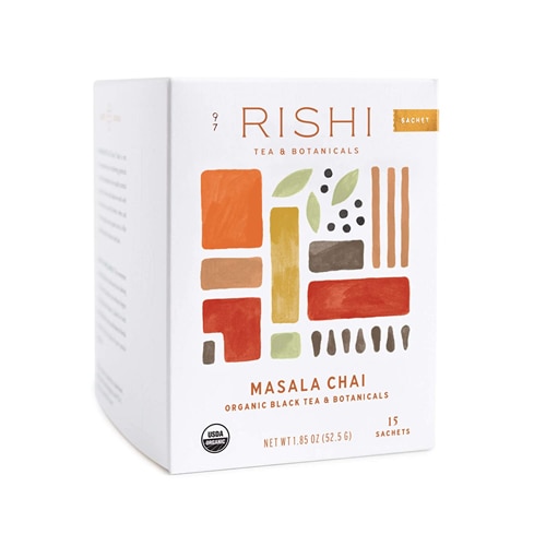 Rishi Tea Organic Black Tea Masala Chai -- 15 Sachets