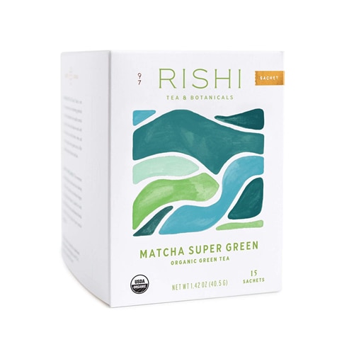 Rishi Tea Organic Green Tea Matcha Super Green -- 15 Sachet