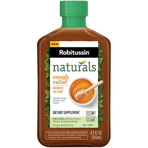 Robitussin Naturals Cough Relief Honey & Ivory Leaf Syrup